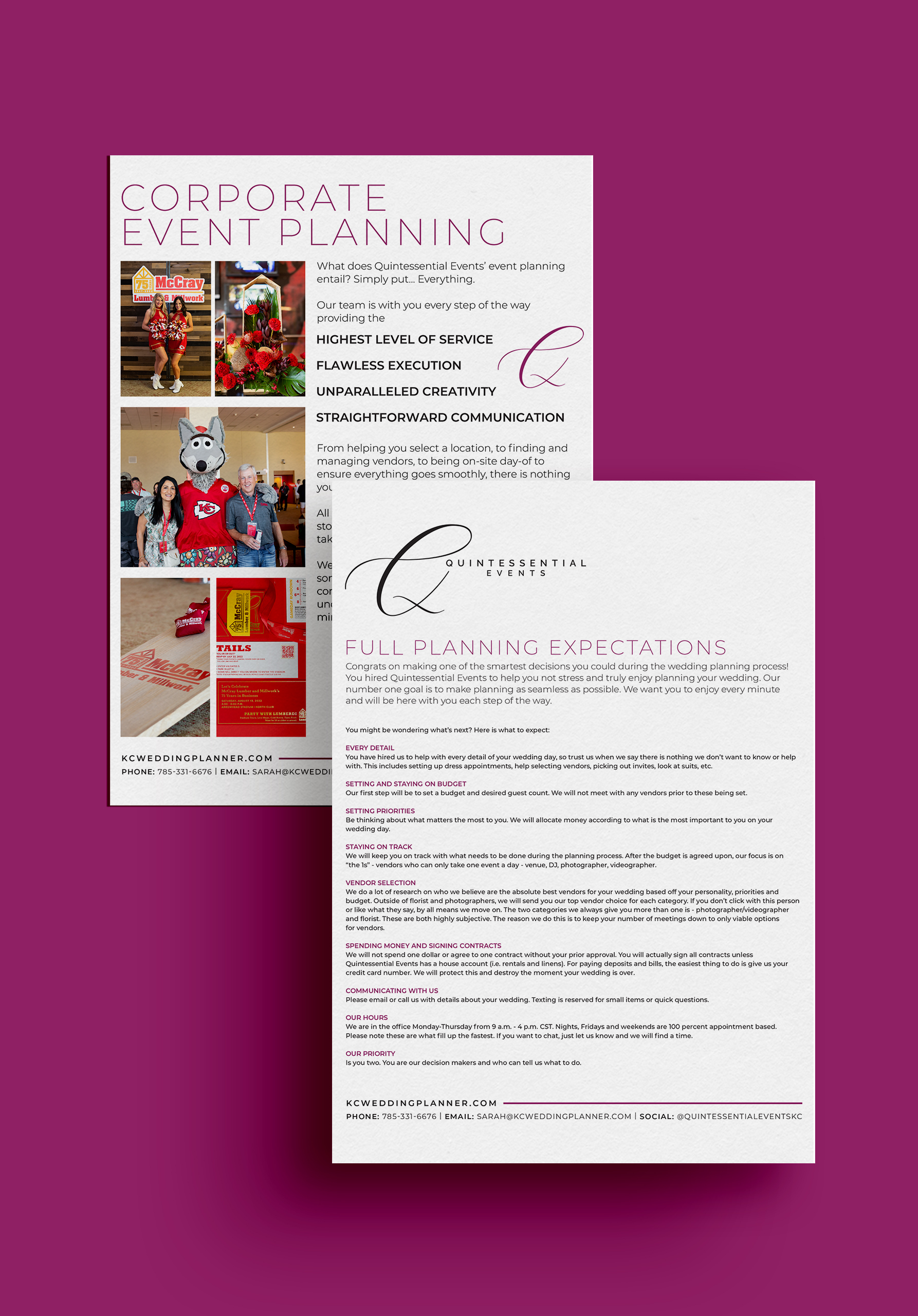 Wedding and Corporate Event Planner